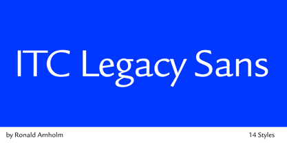 ITC Legacy Sans Font Poster 1